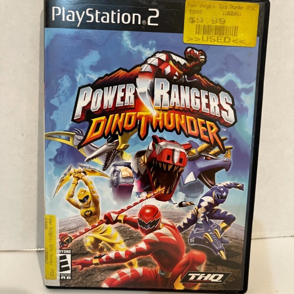 Power Rangers Dino Thunder Playstation 2 PS2, Complete w Manual, Tested